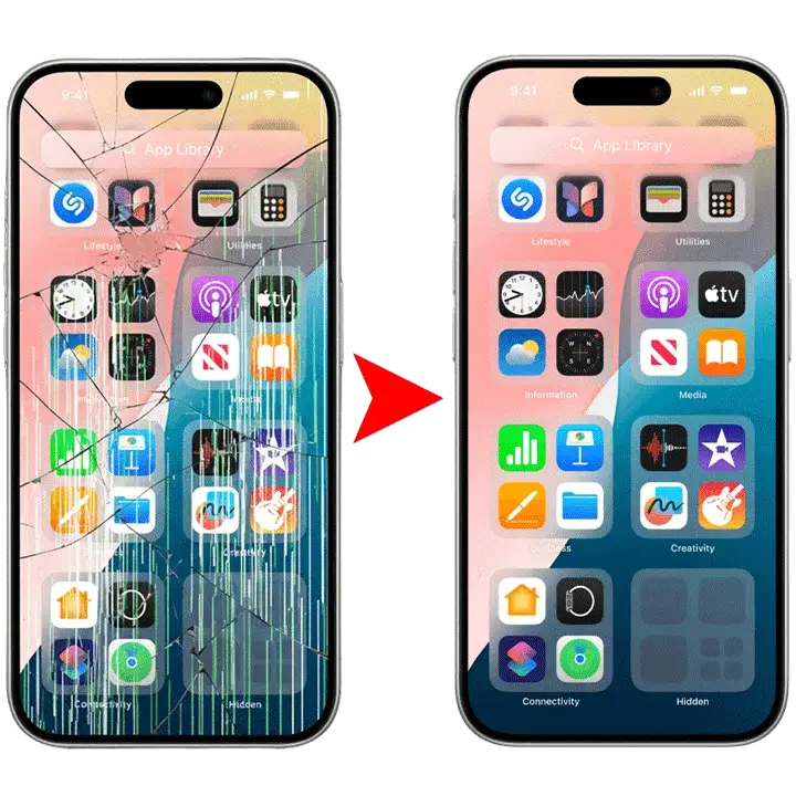 iPhone screen replacement at iCrack Merthyr
