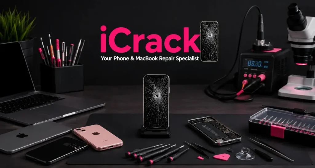 Expert phone, MacBook, laptop, iPad and gaming console repair services in Merthyr Tydfil by iCrack Merthyr.