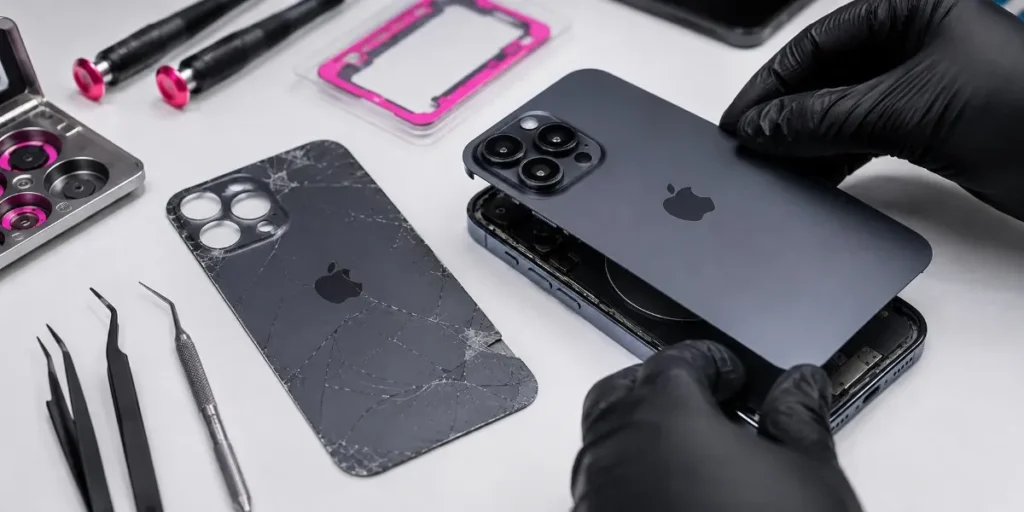 iPhone Back Glass Replacement Merthyr-Tydfil.