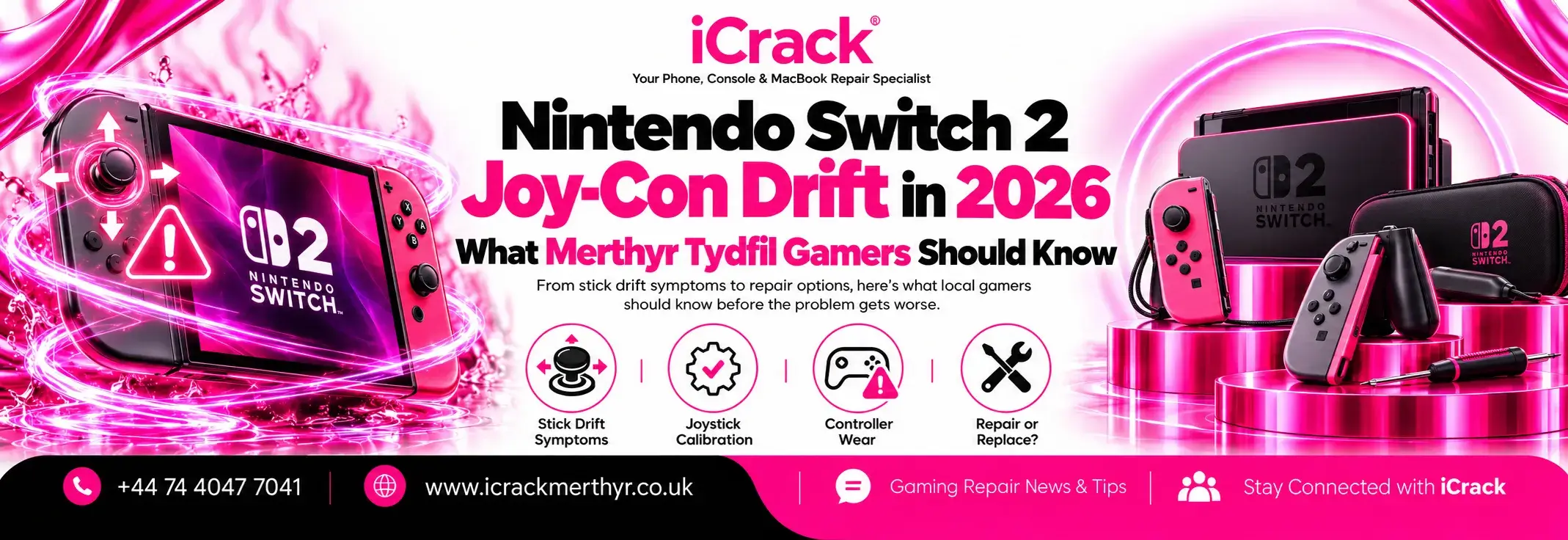 Neon Pink Nintendo Switch Drift Guide